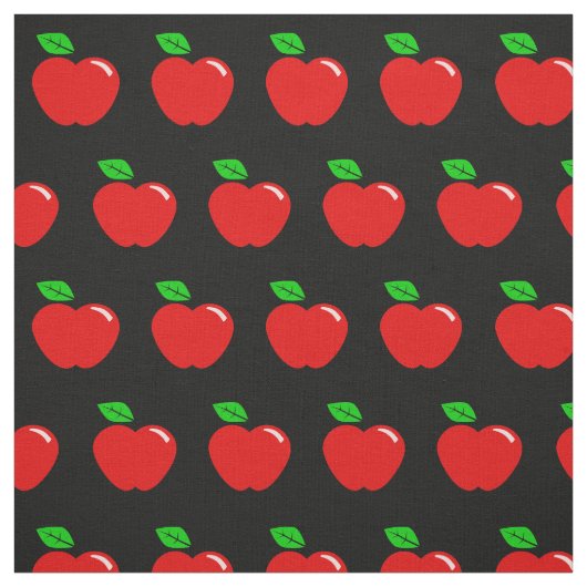 Helderrode Apple Polka stippen Stof (Swatch)