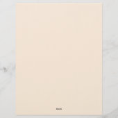 Helderrode bloemen & frame briefpapier briefhoofd (Achterkant)
