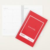 Helderrode blokcitaat | Volledig aanpasbaar Planner (Display)