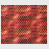 Helderrode drakenschalen cadeaupapier (Vlak)