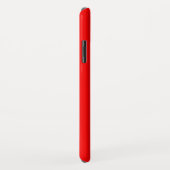 Helderrode effen kleur achtergrond Case-Mate iPhone case (Achterkant/rechts)