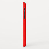 Helderrode effen kleur achtergrond Case-Mate iPhone case (Achterkant/links)