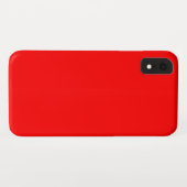 Helderrode effen kleur achtergrond Case-Mate iPhone case (Achterkant (horizontaal))