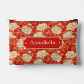 Helderrode en Crème Chrysanthemum Etui (Voorkant)