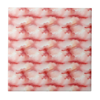 Helderrode en witte waterverf diffusie tegeltje