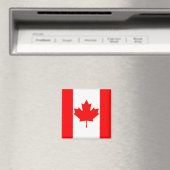 Helderrode esdoornblad Canada-vlag Magneet (Insitu (Vaatwasser))