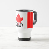 Helderrode esdoornblad Canada-vlag Reisbeker (Voorkant rechts)