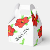 Helderrode Floral Bedankdoosjes (Achterkant)