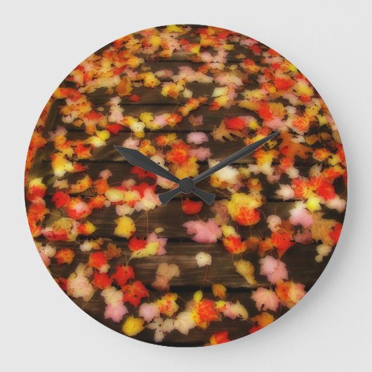 Helderrode gele herfstleien grote klok (Voorkant)