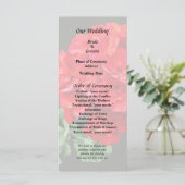 Helderrode Geranium Programmakaart (Staand voorkant)