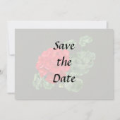 Helderrode Geranium Save The Date (Achterkant)
