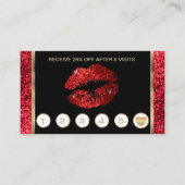 Helderrode glitter Lips Loyalty (Voorkant)