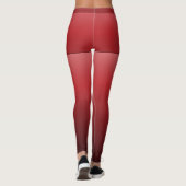 Helderrode gradiënt, Fake Shorts, aangepast monogr Leggings (Achterkant)