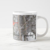 Helderrode kardinaal Bird Grote Koffiekop (Rechts)