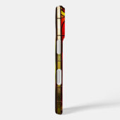 Helderrode kersen en groene bladeren Case-Mate iPhone case (Achterkant / Rechts)