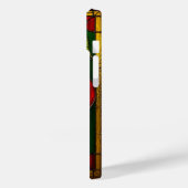 Helderrode kersen en groene bladeren Case-Mate iPhone case (Achterkant / Links)