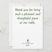 Helderrode kersen op een geborduurde tablet feestdagenkaart (Achterkant)