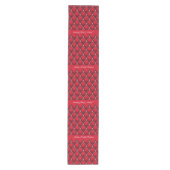 Helderrode kerstachtergrond medium tafelloper (Voorkant)