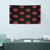 Helderrode lips Glitter Kisses Elegant Feminine Spandoek (Beurs)