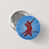 Helderrode Logo ronde Button (Voorkant /achterkant)