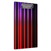 Helderrode Paarse en zwarte strepen Klembord (Rechts)