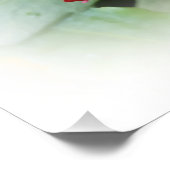 Helderrode pansie perfect poster (Hoek)