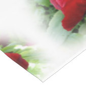 Helderrode pansie tafelkleed (Gekanteld)