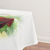 Helderrode pansie tafelkleed (Voorbeeld)