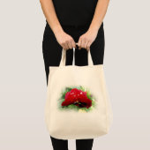 Helderrode pansie tote bag (Voorkant (product))
