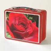 Helderrode rode rozenbloem mooie Floral (Achterkant)