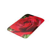 Helderrode rode rozenbloem mooie Floral Badmat (Gekanteld)
