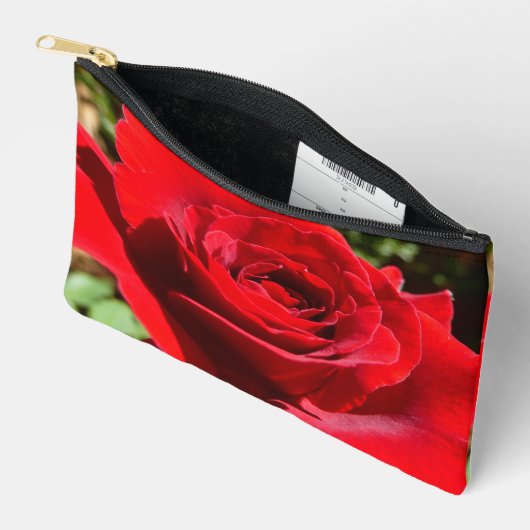 Helderrode rode rozenbloem mooie Floral Etui (Open)