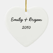 Helderrode rode rozenbloem mooie Floral Keramisch Ornament (Achterkant)