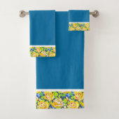 Helderrode rozen bad handdoek (Insitu)