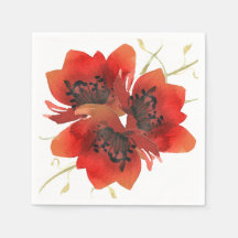 Helderrode tuinpapavers
