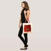 Helderrode vrolijke kerst Ornamenten Tote Bag (Voorkant (model))