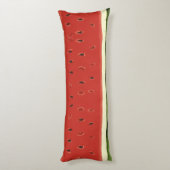 Helderrode Waterverf Watermeloen Body Pillow Lichaamskussen (Achterkant (Verticaal))
