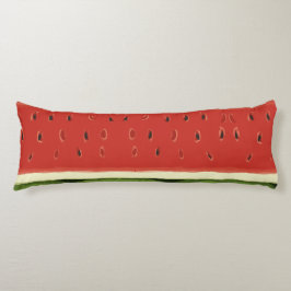 Helderrode Waterverf Watermeloen Body Pillow Lichaamskussen