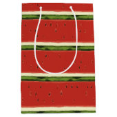 Helderrode waterverf watermeloen cadeautas (Voorkant)