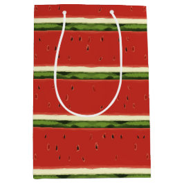 Helderrode waterverf watermeloen cadeautas