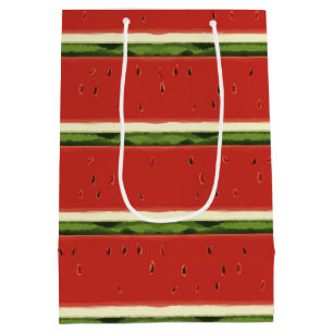 Helderrode waterverf watermeloen cadeautas