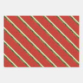 Helderrode Waterverf Watermeloen Flat Set Inpakpapier Vel (Voorkant 2)