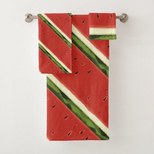 Helderrode Waterverf Watermeloen Handdoek (Insitu)
