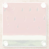 Helderrode Waterverf Watermeloen Onderzetter (Achterkant)