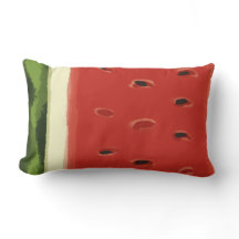 Helderrode Waterverf Watermeloen Sierkussen