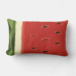 Helderrode Waterverf Watermeloen Sierkussen Kussen