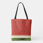 Helderrode Waterverf Watermeloen Tas (Achterkant)