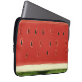 Helderrode Waterverf Watermelon Electronics Bag Laptop Sleeve (Voorkant Rechts)