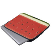 Helderrode Waterverf Watermelon Electronics Bag Laptop Sleeve (Voorkant onderkant)