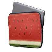 Helderrode Waterverf Watermelon Electronics Bag Laptop Sleeve (Voorkant Links)